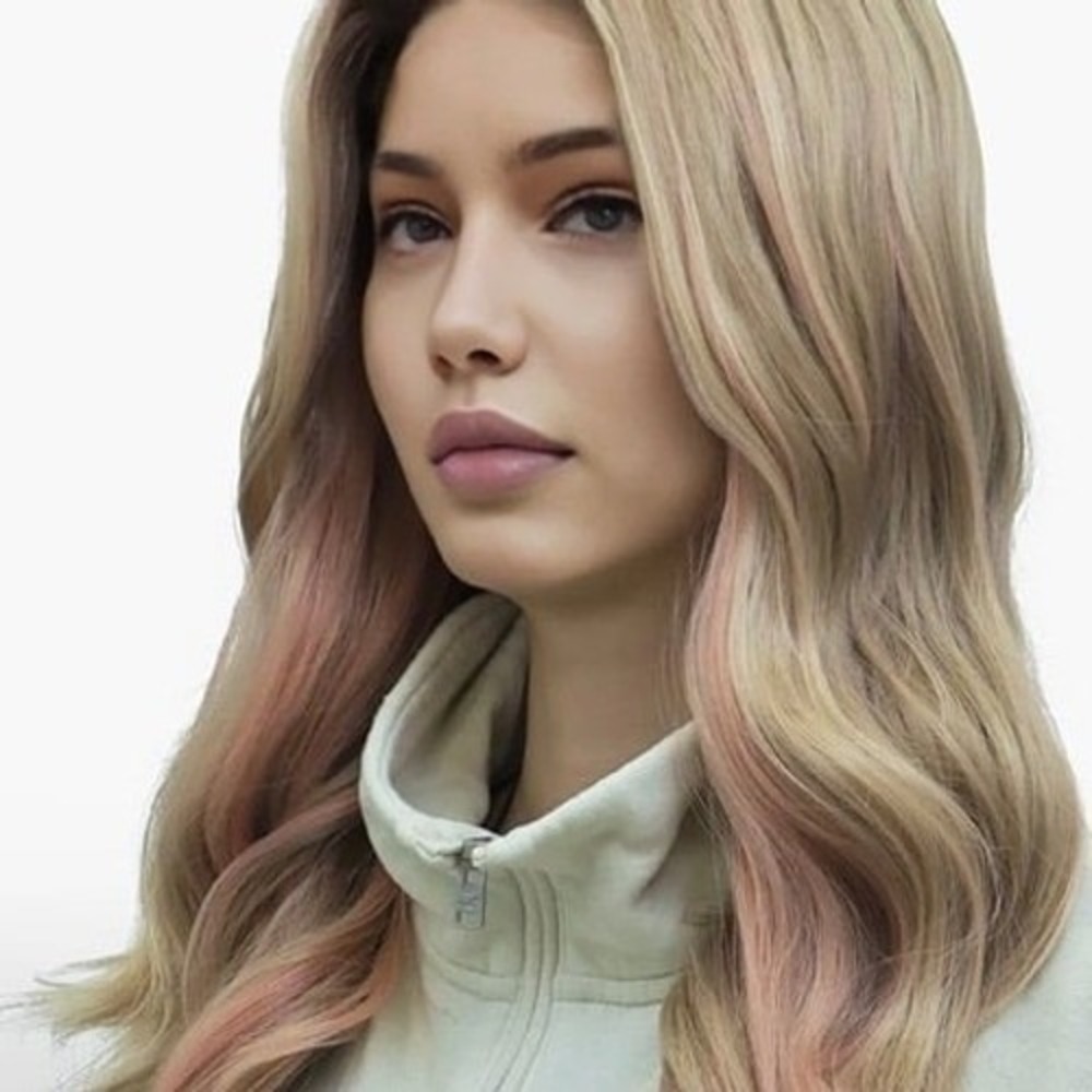 Long Wavy Blonde Pink Standard Lace Wig - CSC Chelsey Smith Like Peep - IM Style
